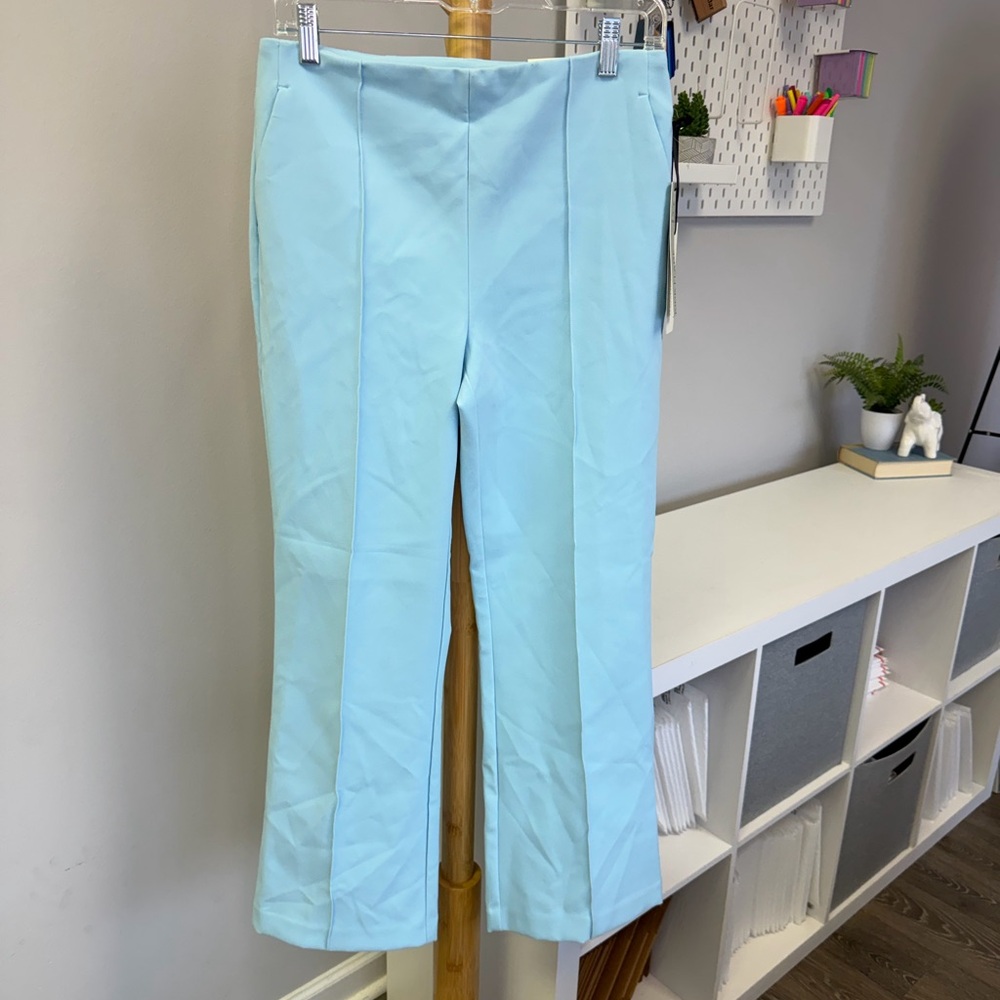 NWT Rachel Zoe Sky Blue Hi-rise Kick Flare Pants Sz 4